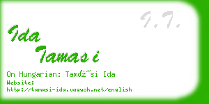 ida tamasi business card